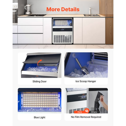 SSX265V - 265 lbs/day Compact Ice Maker with 88 lbs Storage Capacity