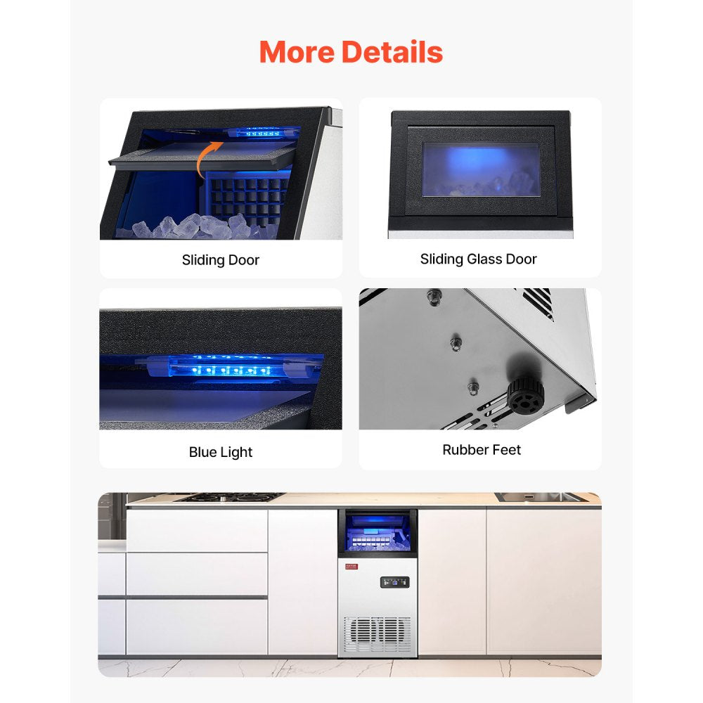 SKF-B40F - 110 lbs Daily Ice Maker with 36 Trays and Smart Control