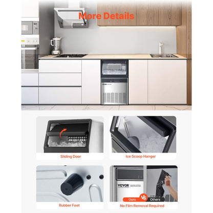 IMC9000A-UL - 160lbs/Day Ice Maker with 55 Trays & Self-Cleaning Function