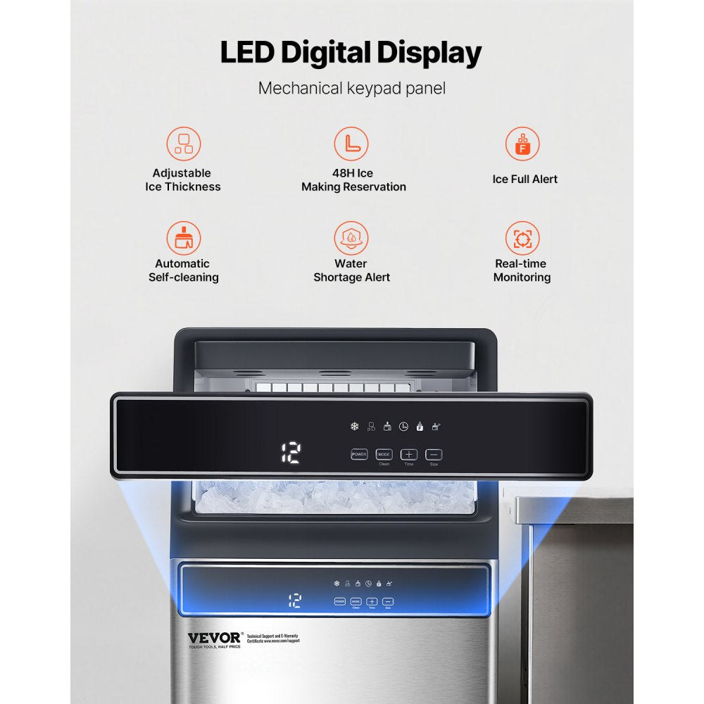 IMC9000A-UL - 150lbs Daily Ice Maker with Auto Cleaning & 33lbs Storage