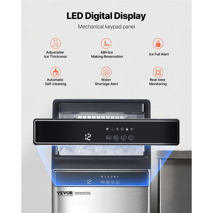 IMC9000A-UL - 150lbs Daily Ice Maker with Auto Cleaning & 33lbs Storage
