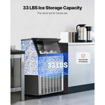 HZB-45 - Compact 140 lb Ice Maker with Auto-Clean & Smart Control