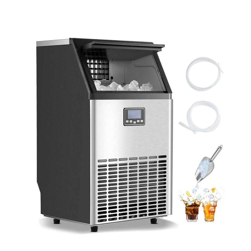 HZB-45 - Compact 140 lb Ice Maker with Auto-Clean & Smart Control