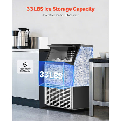 HZB-45 - 130 lbs Daily Ice Maker with 33 lbs Storage & Smart Control