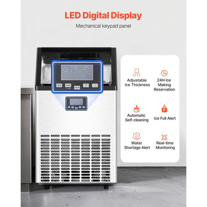 HZB-45 - 130 lbs Daily Ice Maker with 33 lbs Storage & Smart Control