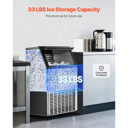 HZB-45 - 150lbs Daily Ice Maker with 45 Trays and Self-Cleaning Feature
