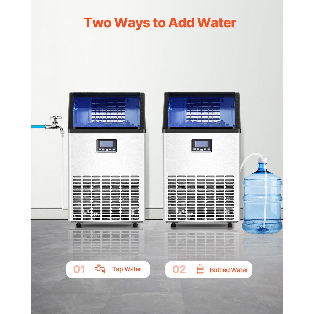 HZB-45 - 150lbs Daily Ice Maker with 45 Trays and Self-Cleaning Feature