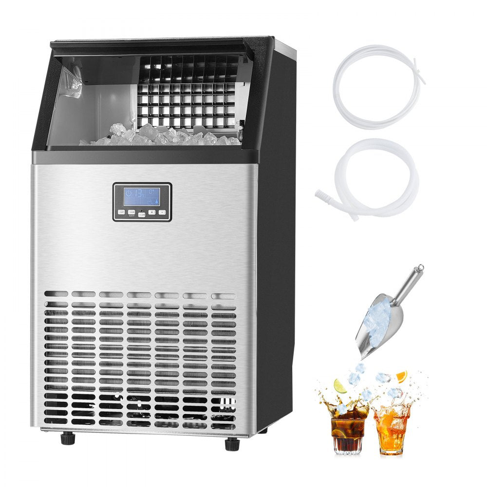 HZB-45 - 150lbs Daily Ice Maker with 45 Trays and Self-Cleaning Feature
