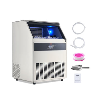 SSX440V - 440lbs/Day Commercial Ice Maker with 130lbs Storage & LED Display