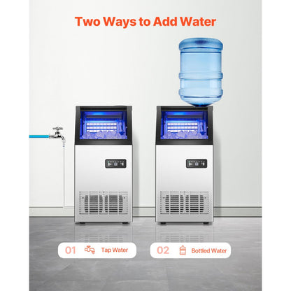 SKF-B80FT - 80 lbs/Day Ice Maker with Storage & Insulation