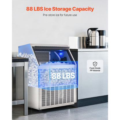 SSX360V - High Efficiency Ice Maker: 440lbs Daily, 88lbs Storage Capacity