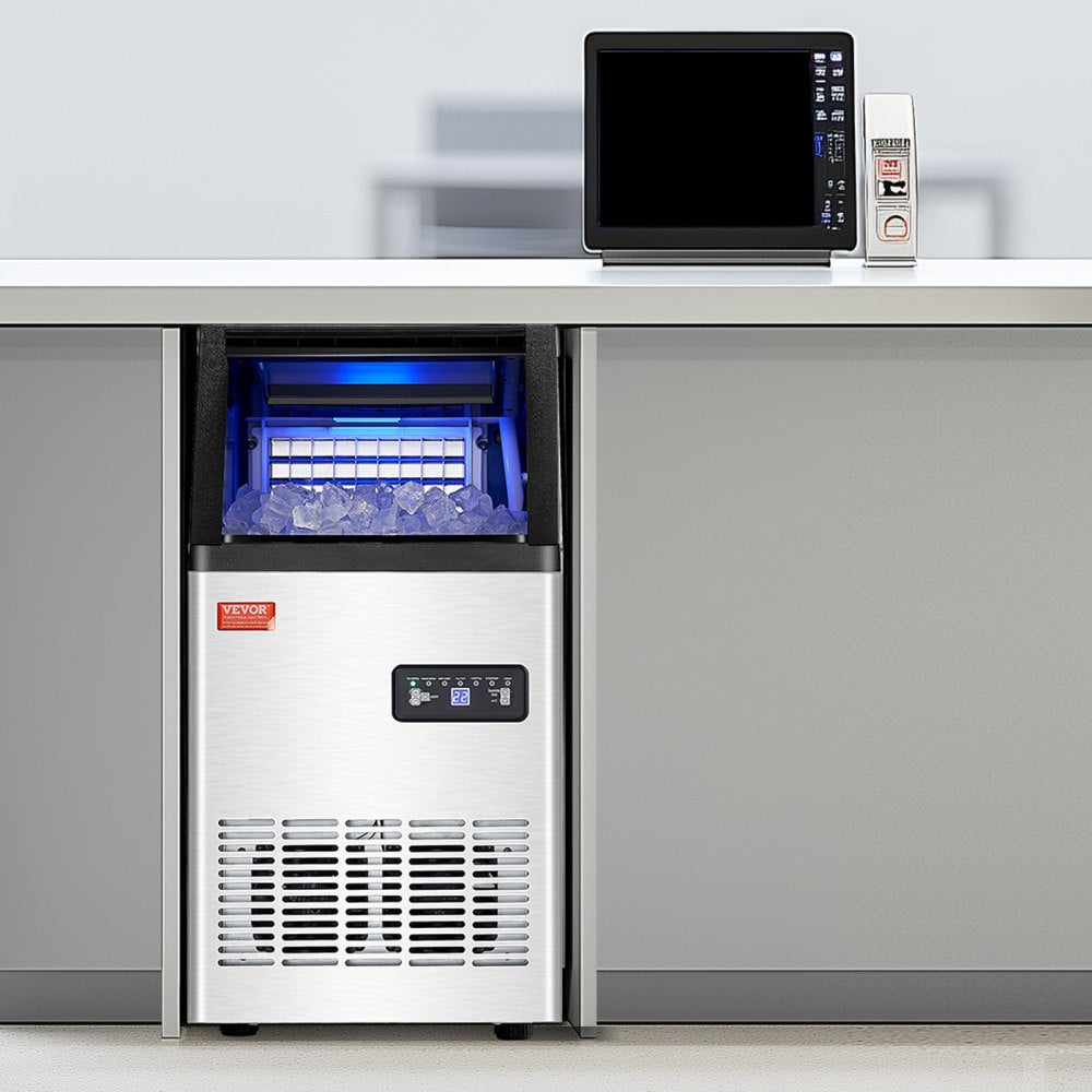 SKF-BZ80F - 100lbs/Day Compact Ice Maker with Self-Cleaning Function