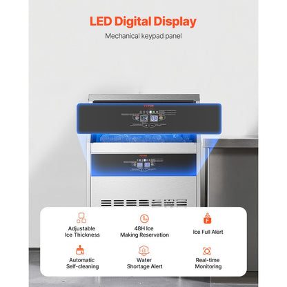 SSX200V - 265 lbs/Day Commercial Ice Maker with 8-Hour Insulation