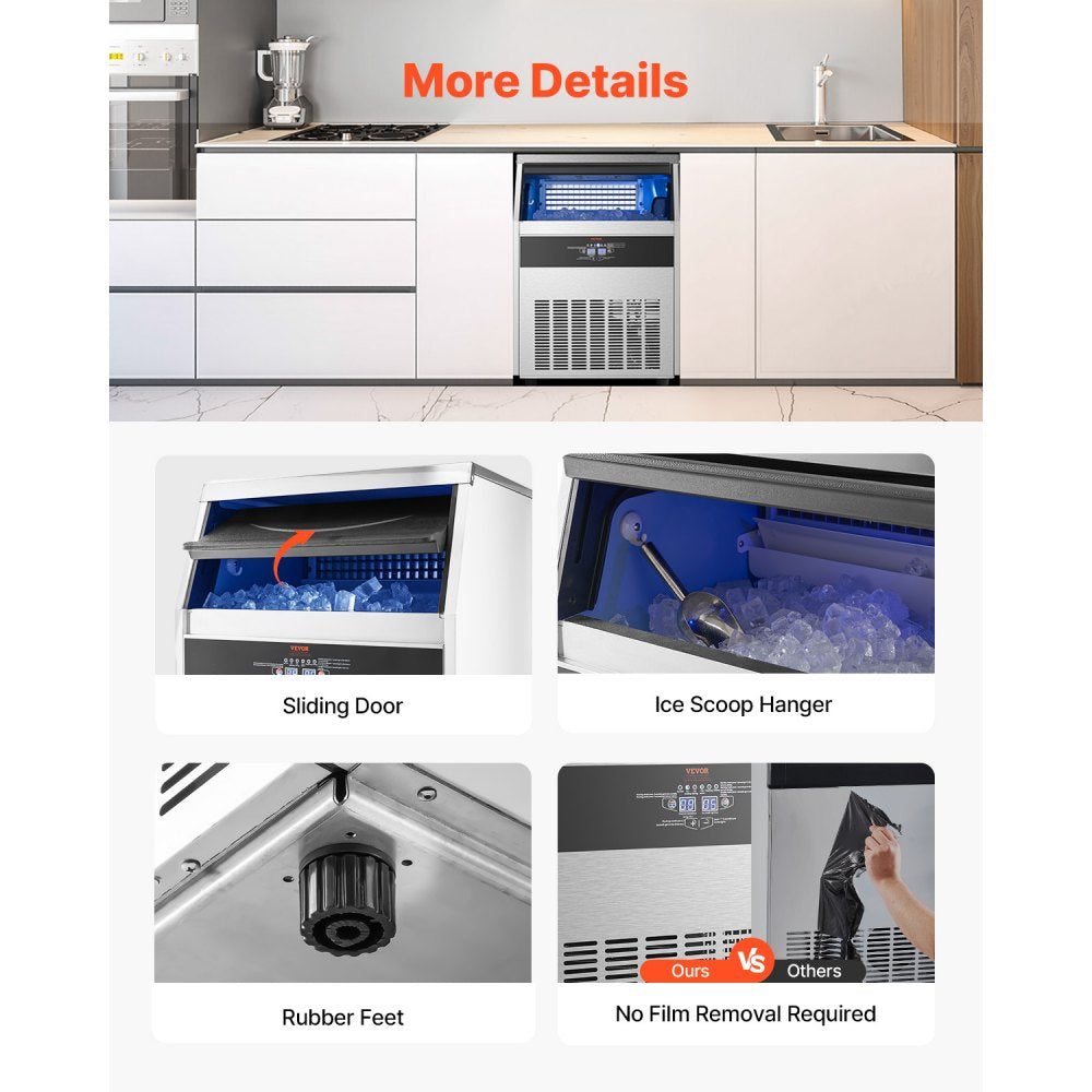 SSX200V - 265 lbs/Day Commercial Ice Maker with 8-Hour Insulation