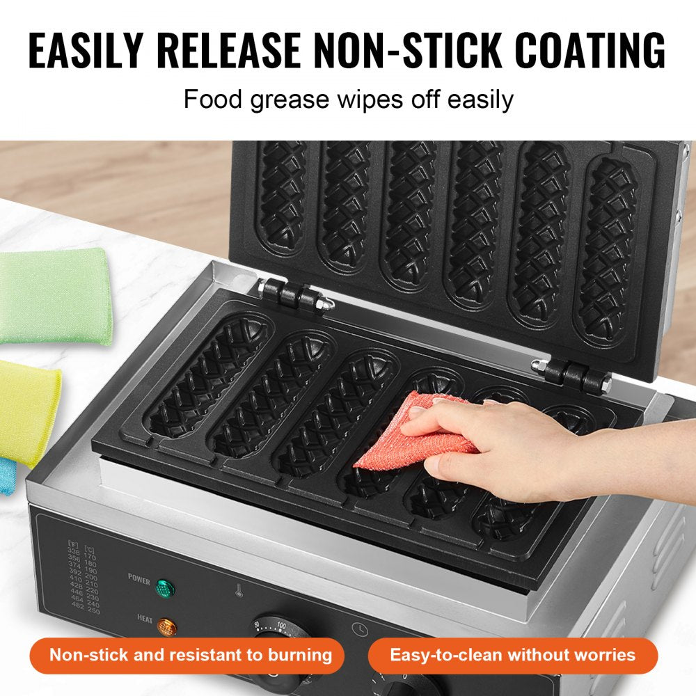 HT-119 - Stainless Steel Waffle Baker with Timer for Perfect Waffles
