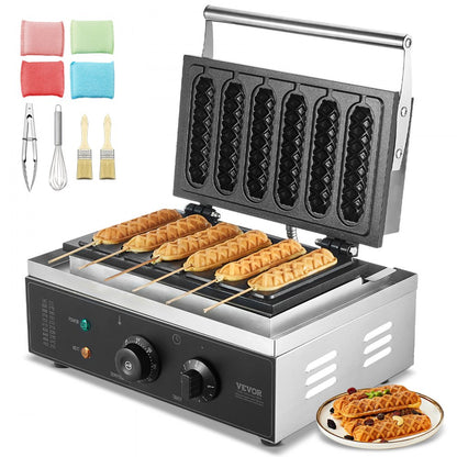 HT-119 - Stainless Steel Waffle Baker with Timer for Perfect Waffles