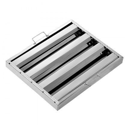 HGSS-001 - Durable 430 Stainless Steel Hood Filter Set for Commercial Kitchens