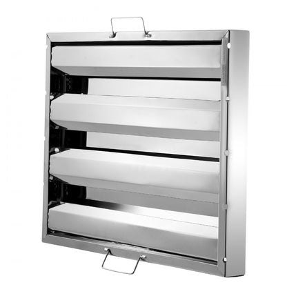 HGSS-001 - Durable 430 Stainless Steel Hood Filter Set for Commercial Kitchens