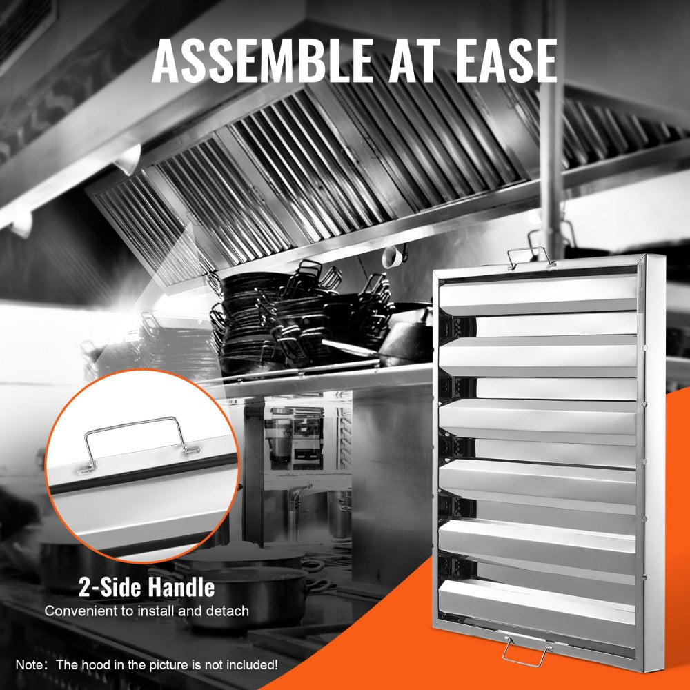 HGSS-004 - Durable 430 Stainless Steel Hood Filter with Easy Installation