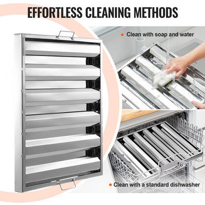 HGSS-004 - Durable 430 Stainless Steel Hood Filter with Easy Installation