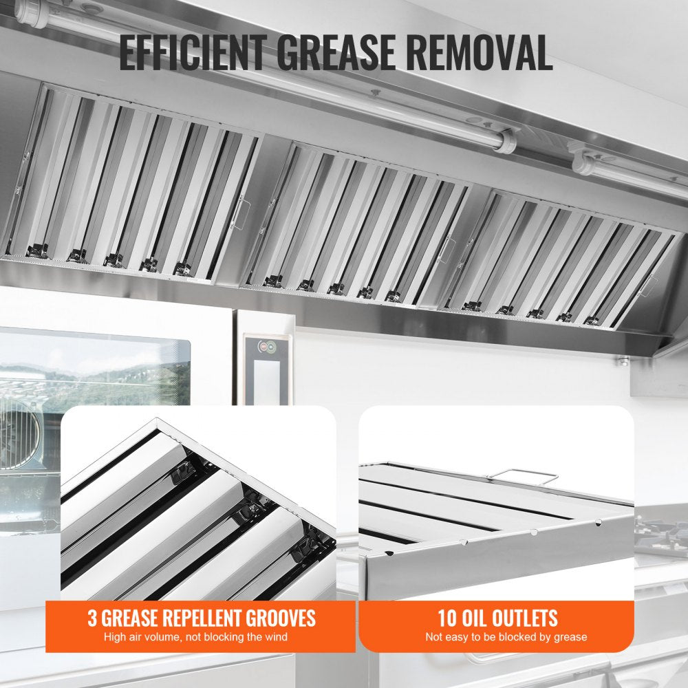 HGSS-004 - Durable 430 Stainless Steel Hood Filter with Easy Installation