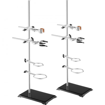 YHEO-4 - Durable Stainless Steel Lab Stand Support, 23.6" with Adjustable Clamps