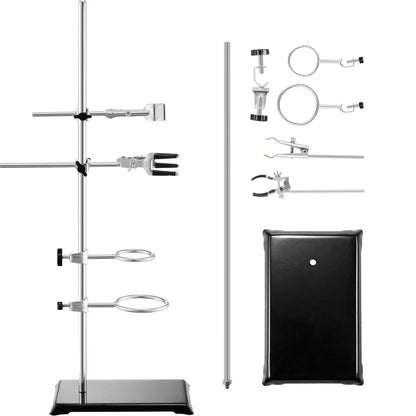 YHEO-4 - Durable Stainless Steel Lab Stand Support, 23.6" with Adjustable Clamps