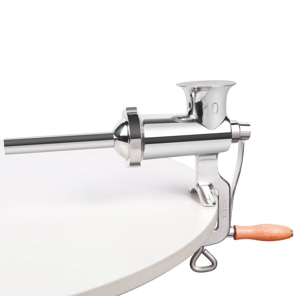 010503373782 - Premium Stainless Steel Manual Meat Grinder with Sausage Stuffing Tube