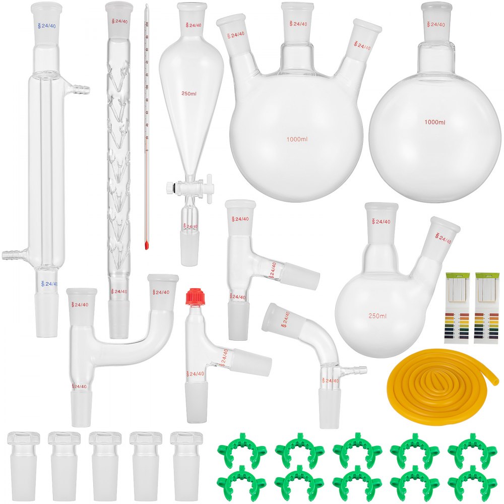 29PC & 24/40 - 29-Piece Distillation Glassware Set for Essential Oils