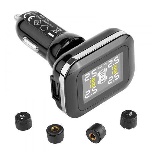 C110 - Real-Time RV Tire Pressure Monitor with 4 Sensors & HD Display