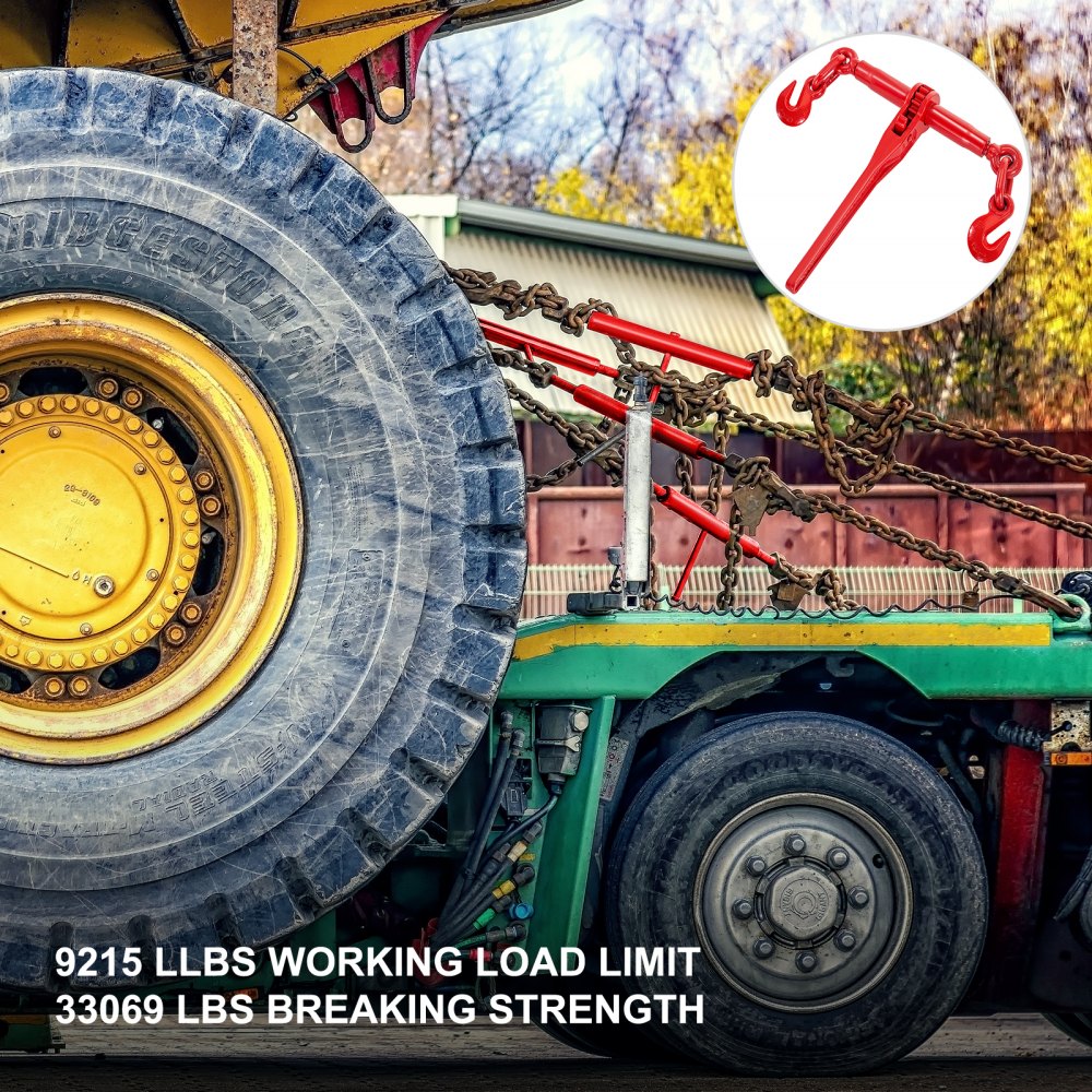 010405471696 - Heavy-Duty Ratchet Binders, 9,215 lbs Load Capacity