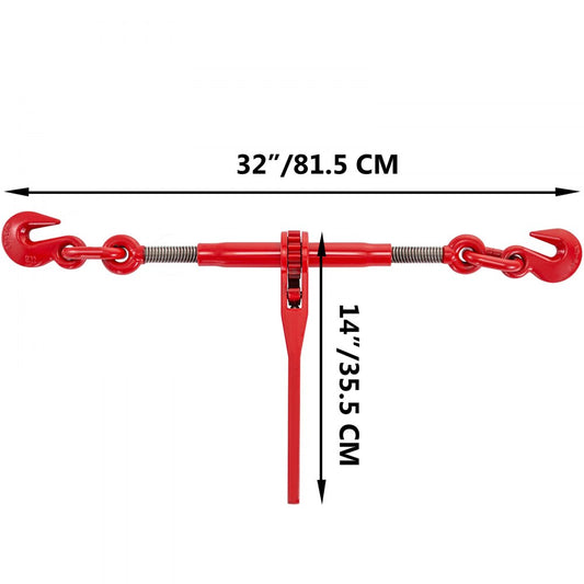 010405471696 - Heavy-Duty Ratchet Binders, 9,215 lbs Load Capacity