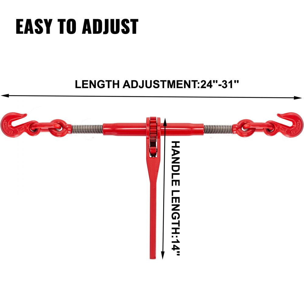 010923454330 - Heavy-Duty Ratchet Chain Binder 5/16" to 3/8" Capacity 6600lbs