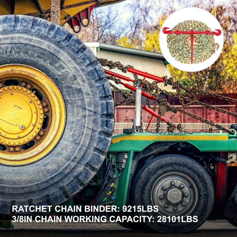 010769420057 - Heavy-Duty Steel Chain Binder 9215lbs Strength, Industrial Use