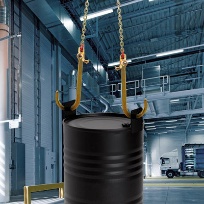 4 ft V Bridle Chain - G80 Steel Tow Chain with Multiple Hooks