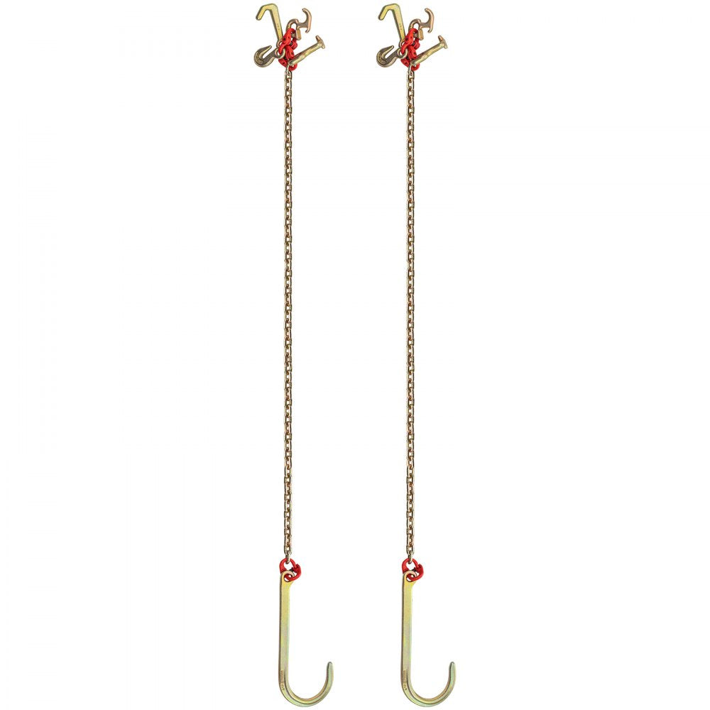 11.5 ft J Hook Bridle - Heavy-Duty Steel Tow Chain with G80 Strength