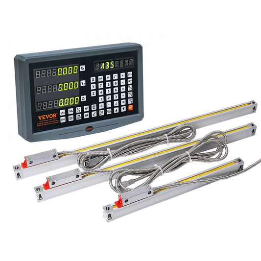 SNS-3V-YE102024 - 3 Axis DRO Display Kit with 5 Micron Precision Scales