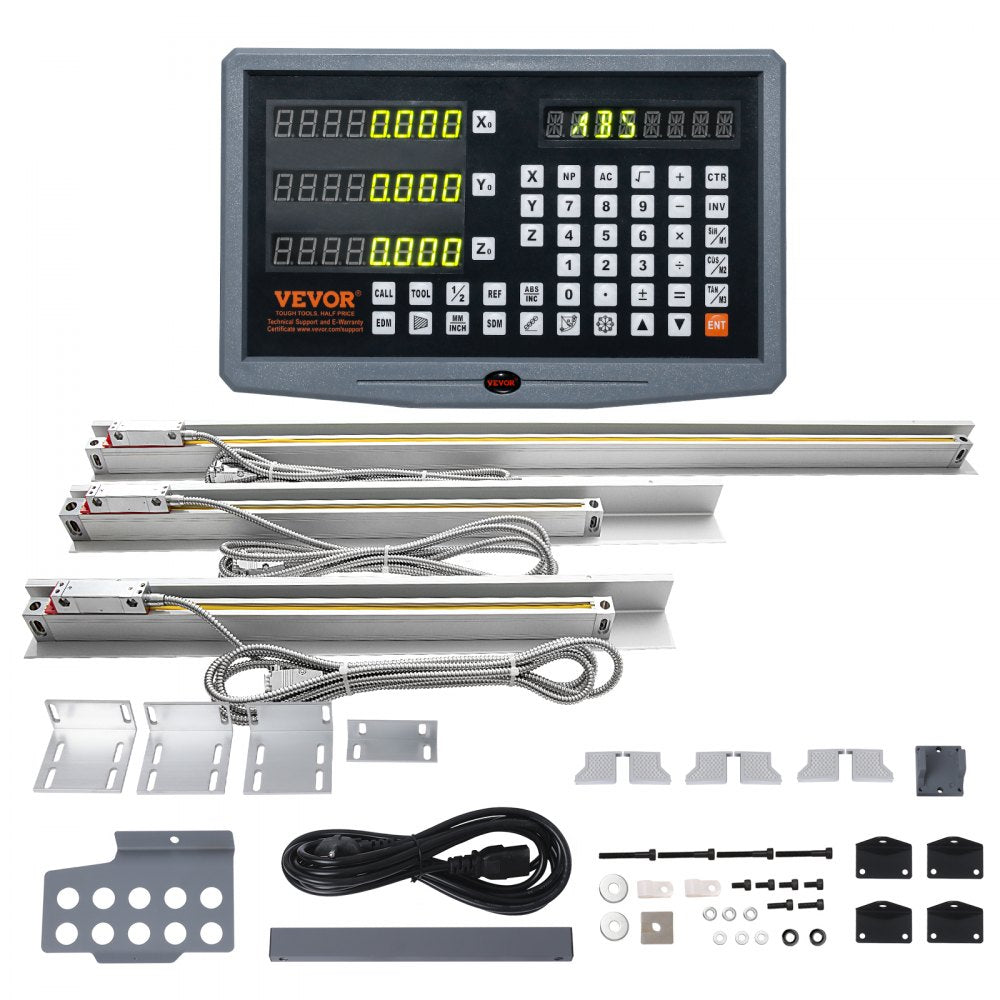 SNS-3V-YE161838 - VEVOR 3 Axis Digital Readout Kit for Precision Milling