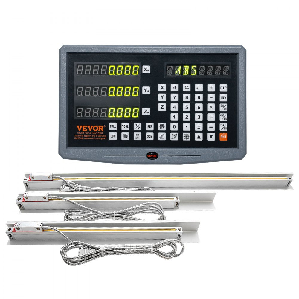 SNS-3V-YE161838 - VEVOR 3 Axis Digital Readout Kit for Precision Milling