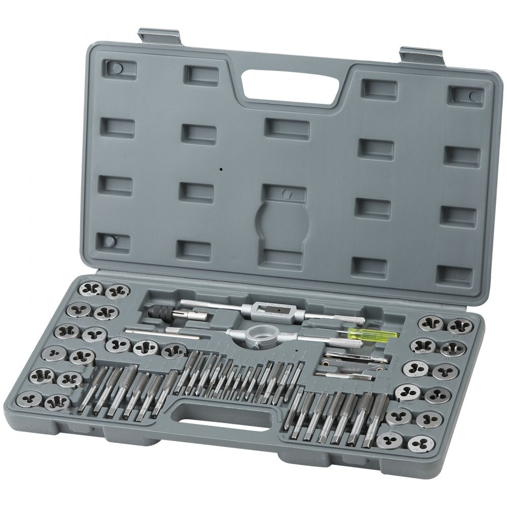 60PC - Metric & SAE Tap and Die Set for Home & Automotive Tasks