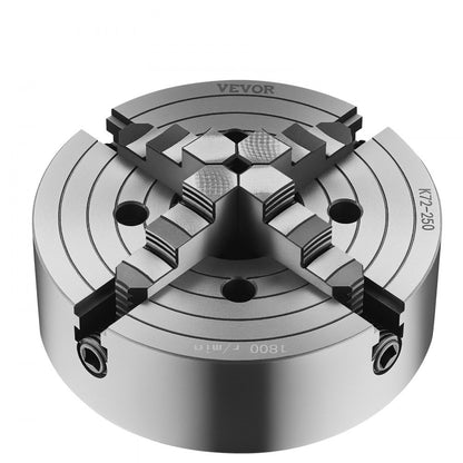 K72 250 - Durable 10-Inch HT300 Lathe Chuck for Precision Machining