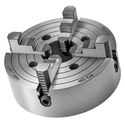 K72 250 - Durable 10-Inch HT300 Lathe Chuck for Precision Machining