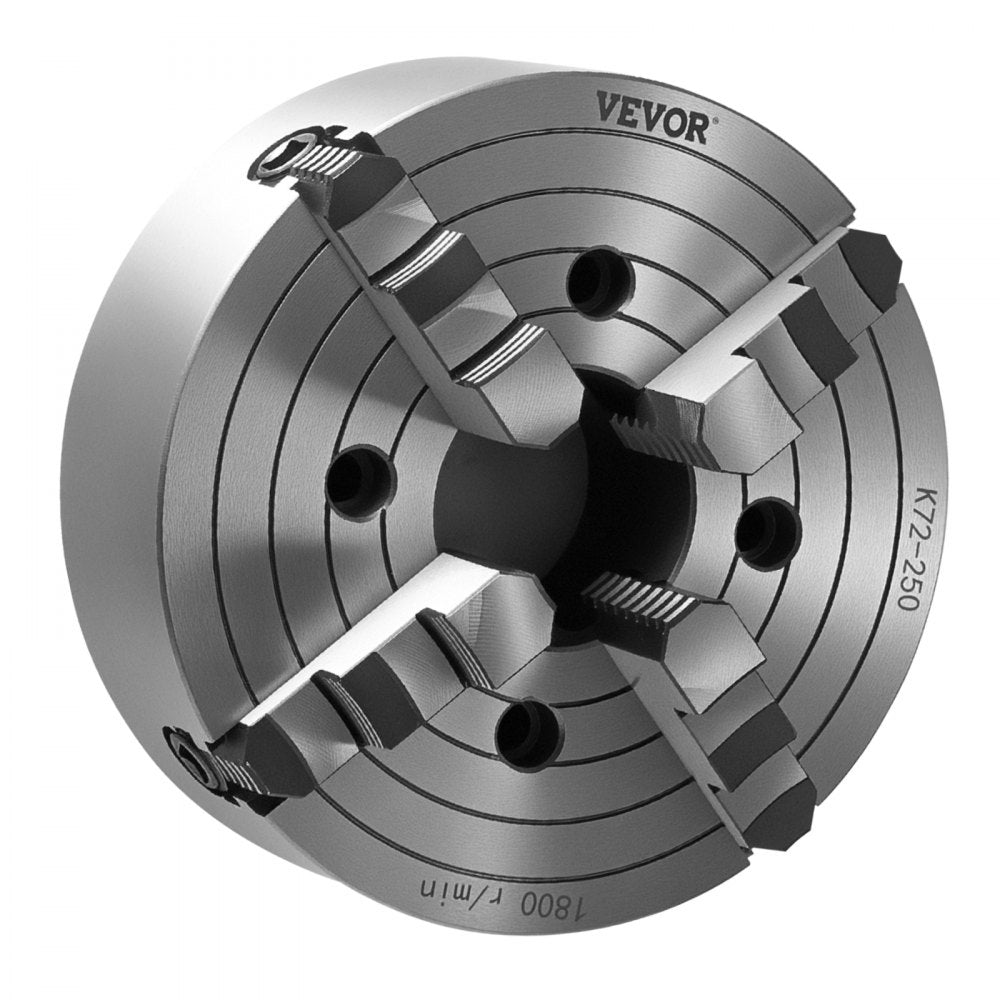 K72 250 - Durable 10-Inch HT300 Lathe Chuck for Precision Machining