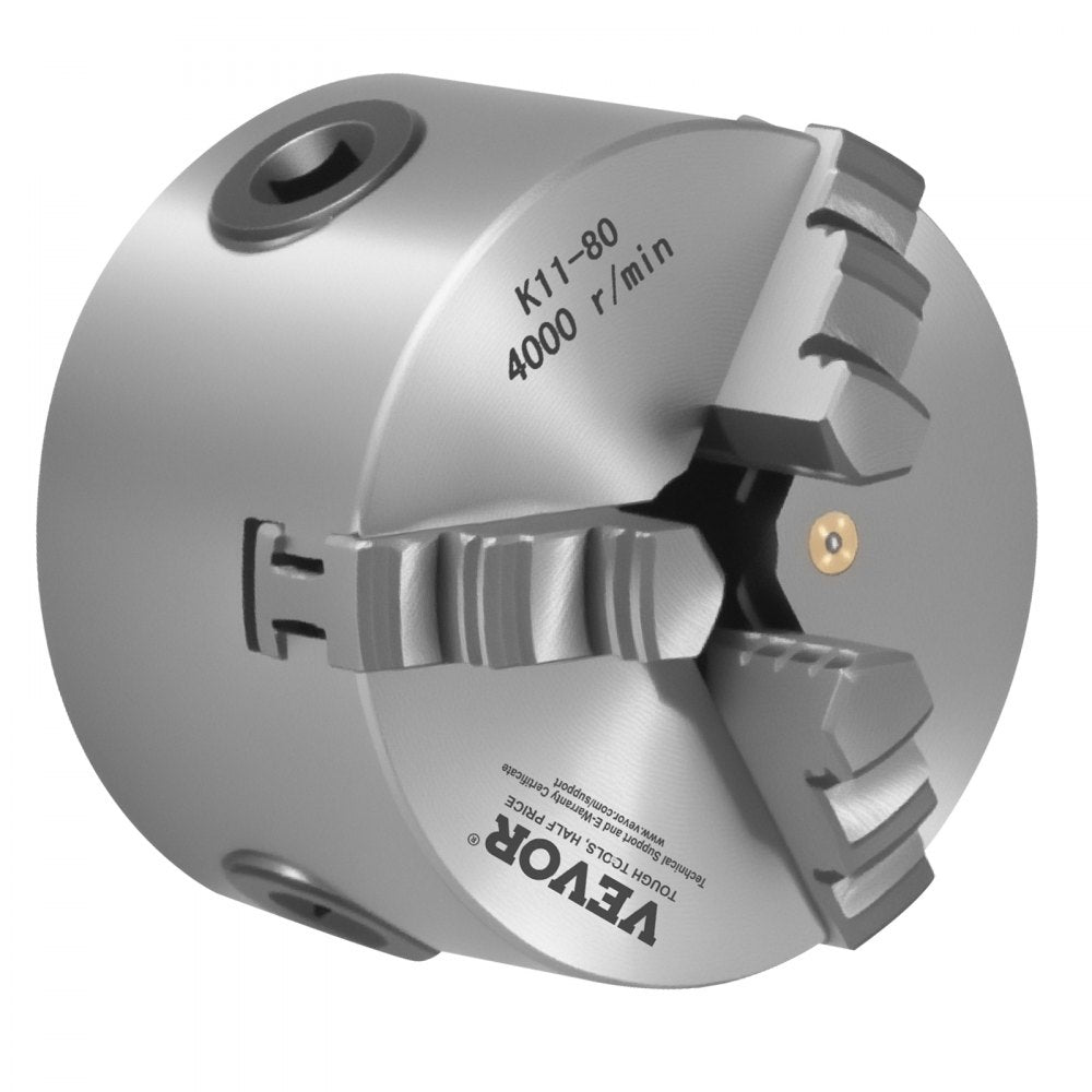 K11 80 - 3-Inch Durable Self-Centering Lathe Chuck for Precision Work
