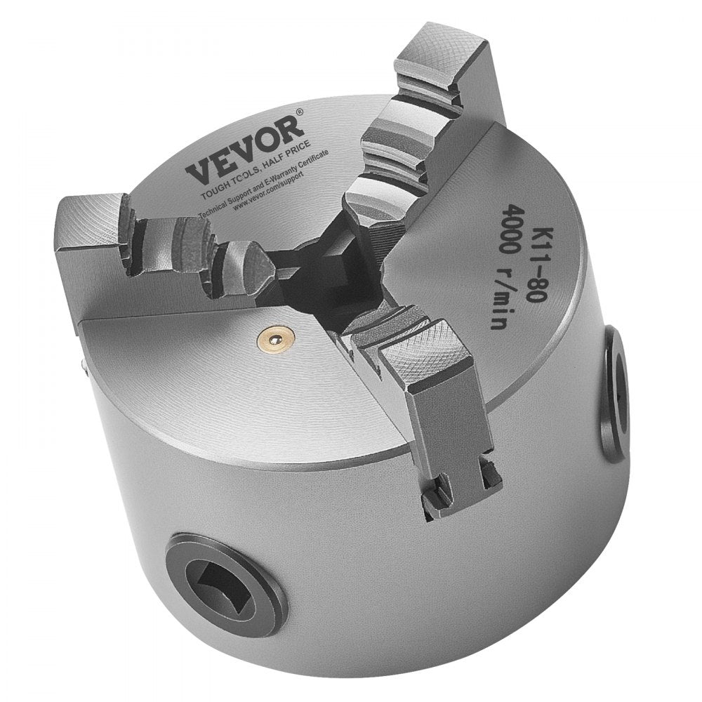 K11 80 - 3-Inch Durable Self-Centering Lathe Chuck for Precision Work
