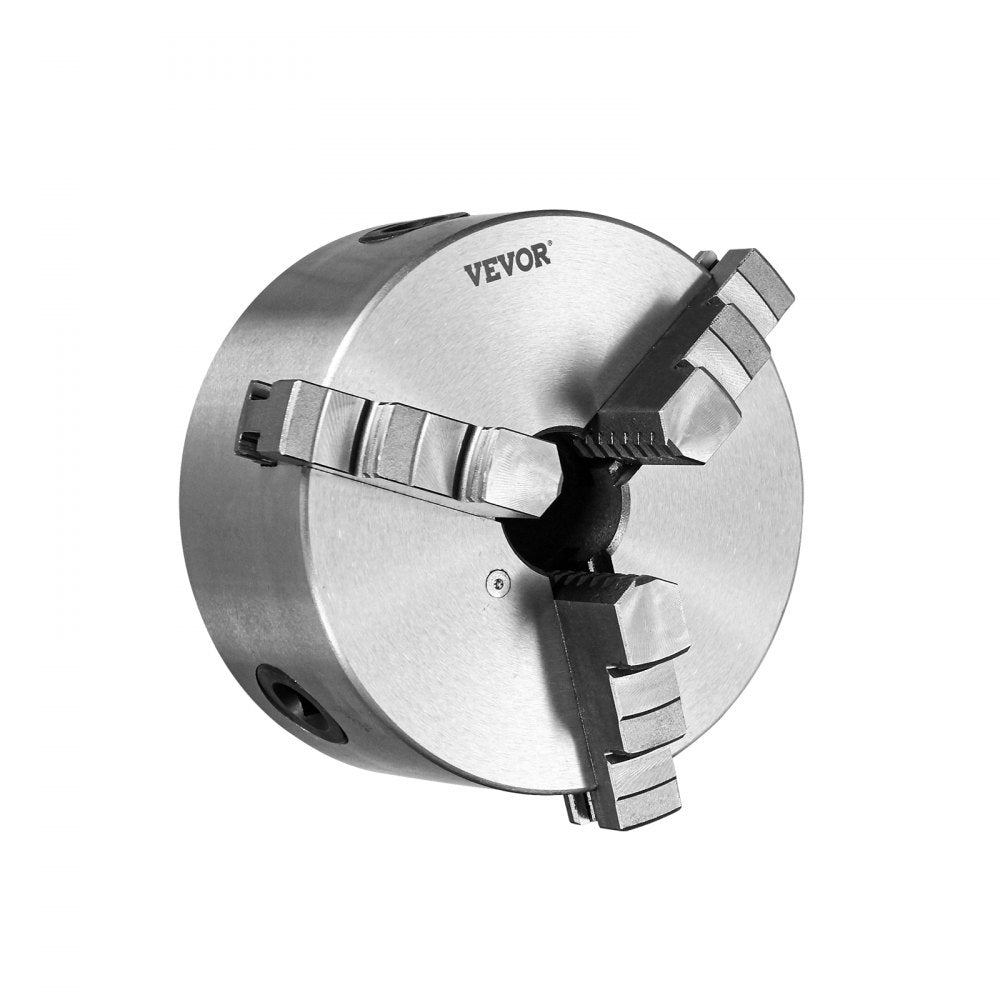 K11-160 - 6" Durable HT300 3-Jaw Lathe Chuck with Self-Centering Function