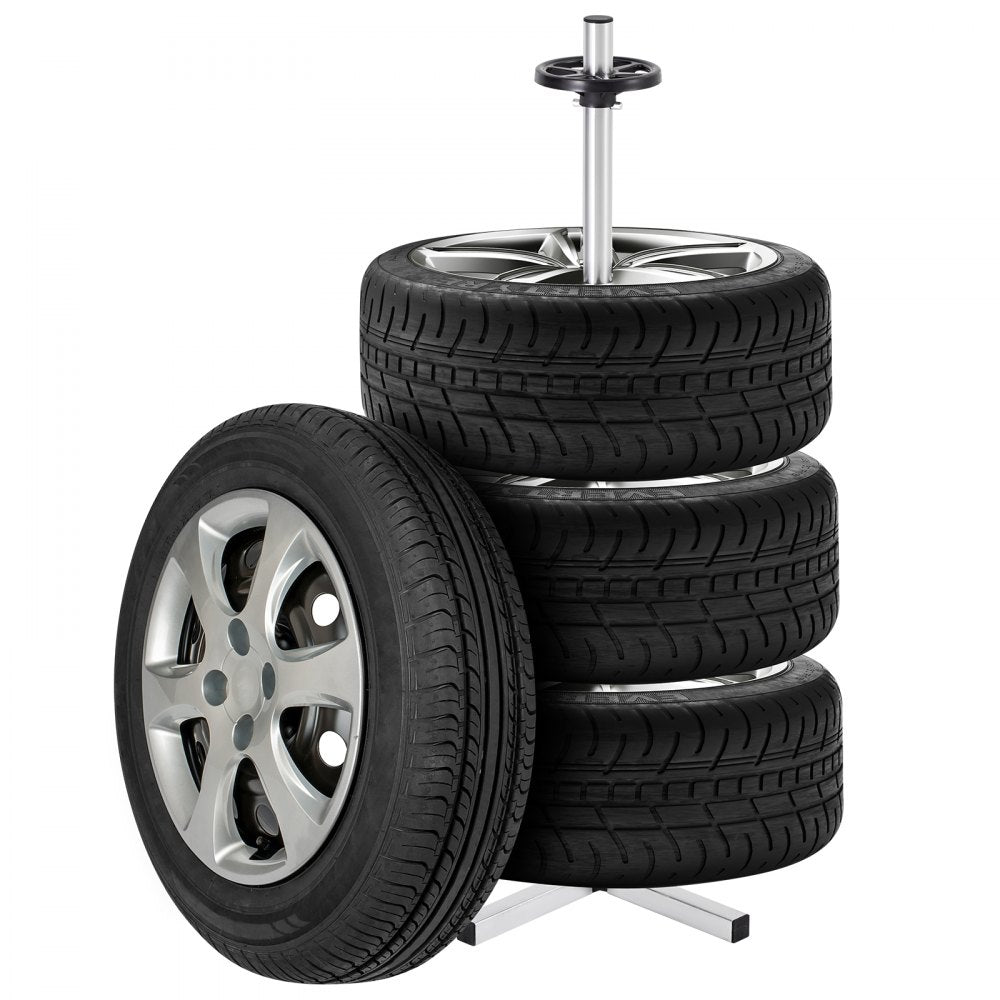 TC0510NW - Space-Saving Tire Stand for 4 Tires, Holds Up to 225mm Wide
