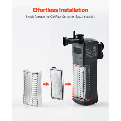 CK300 - 8-Pack Aquarium Filter for Enhanced Water Quality and Clarity