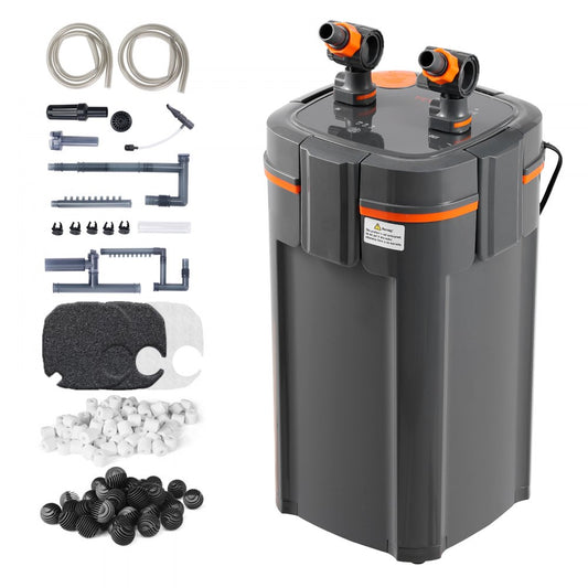 AQ-903F-UV 11W - 264GPH Silent 3-Stage Aquarium Filter with UV Lamp