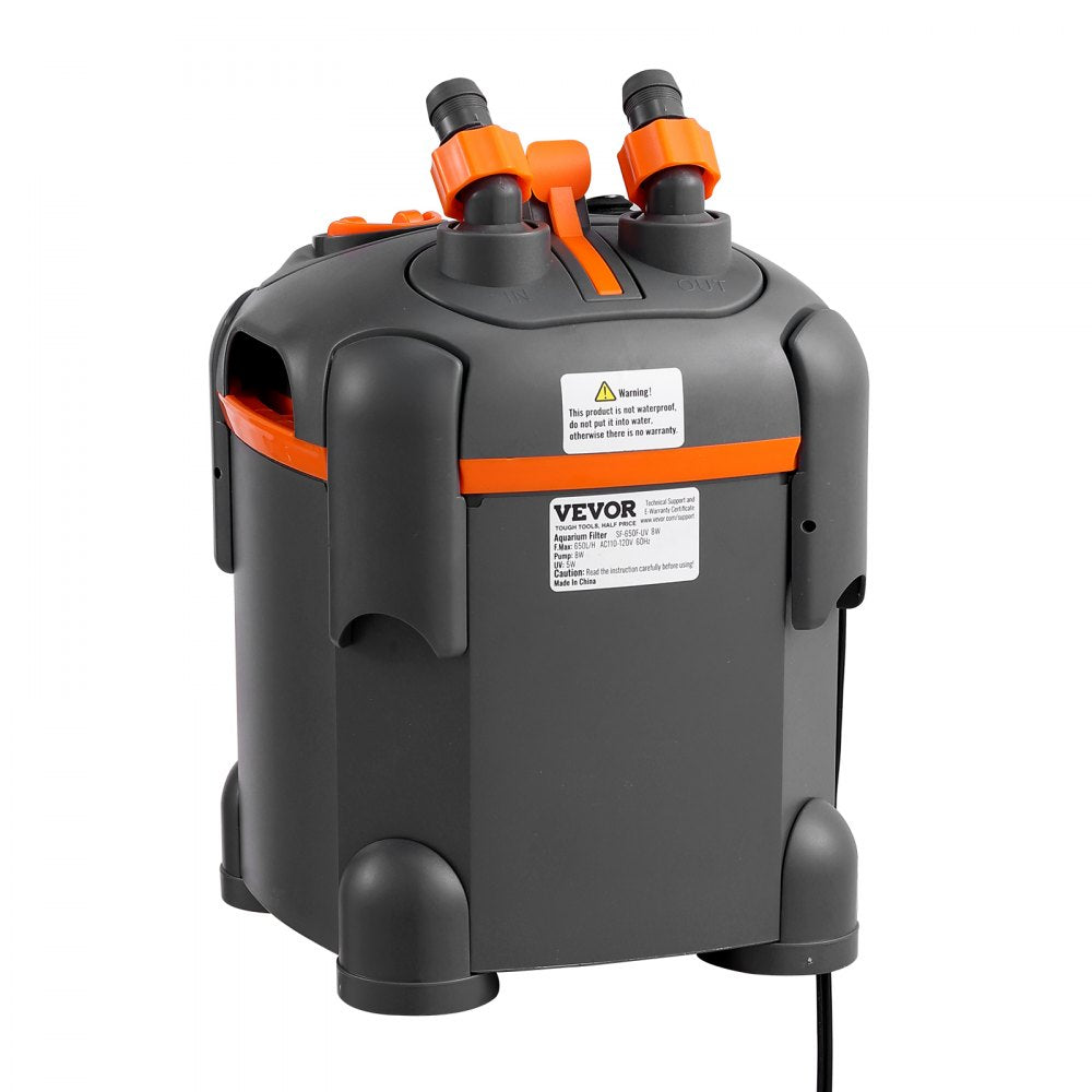 SF-650F 8W - 30-Gallon 172GPH VEVOR Aquarium Filter for Clean Water
